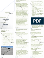 Brochure IN Science: " Disaster Information of Earthquale and Typhoon"