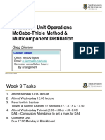 Week 9 Lecture 1 - McCabe-Thiele Method & Mutilcomponent Distillation