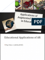 Applications of Augmented Reality in Education