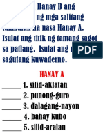 Hanapin Sa Hanay B Ang Kahulugan NG Mga Salitang Tambalan Na Nasa Hanay A