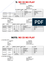 Game Schedule: Bracket A Bracket B