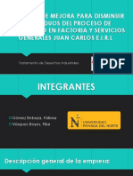 Propuesta para Disminuir Los Residuos Del Proceso de Mecanizado en Factoria