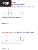 Chapter 5 - Annuities: Section 5.3 - Review of Annuities-Certain