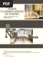 Classification of Poetry