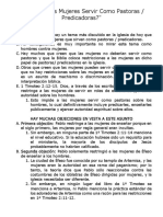 Deberían Las Mujeres Servir Como Pastoras