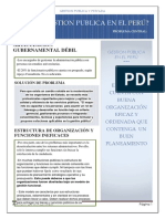 Gestion Publica en El Perú