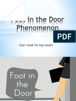 Foot in The Door Phenomenon