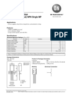 Bipolar Transistor: 50V, 2A, Low VCE (Sat) NPN Single MP