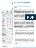 HCL Technologies (HCLT IN) : Management Meet Update