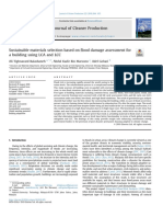 Sustainable Materials Selection Based On Flood Damage Assessment For A Building Usin LCA and LCC (Ali-Malasia-2019)