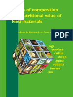 Tables of Composition and Nutritional Value of Feed Materials