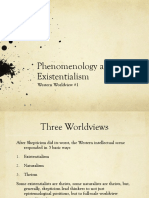 Phenomenology and Existentialism