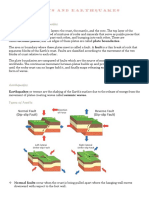 Faults and Earthquakes