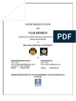 Vlsi Design: Paper Presentation ON