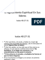 Agotamiento Espiritual en El Liderazgo Yali, Jinotega