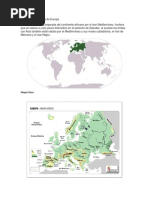 Ubicación Geográfica de Europa