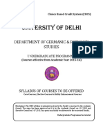 University of Delhi: Department of Germanic & Romance Studies