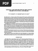 Geology of The Takutu Graben of Guyana and Brazil-Crawford - Et - Al-1985