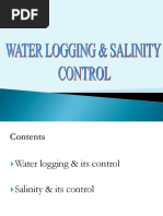 Waterlogging and Salinity