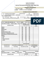 School Form 10 SF10 Learner's Permanent Academic Record For Junior High School - Copy (2) 1