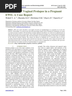 Correction of Vaginal Prolapse in A Pregnant EWE: A Case Report