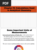 Calculations Used in Analytical Chemistry