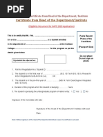 Appendix A: Certificate From Head of The Department/ Institute