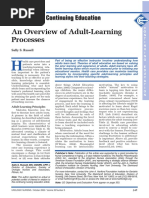 An Overview of Adult Learning Process PDF