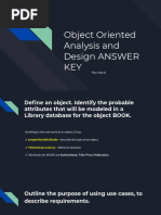 Object Oriented Analysis and Design Important Questions