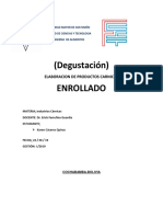 Elaboración de Enrollado (Degustacion)