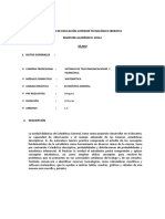 Syllabus de Estadistica General (Revisado)