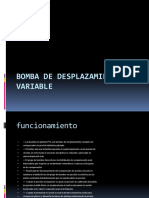 Bomba de Desplazamiento Variable