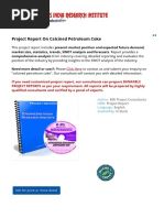 Project Report On Calcined Petroleum Coke