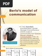 Berlo's Model of Communication