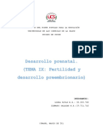 Desarrollo Prenatal