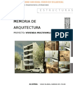 Memoria Descriptiva de Vivienda Multifam