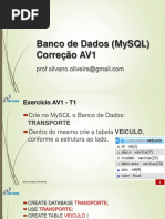 Bd03-Banco de Dados - Mysql - Exercicio Av1