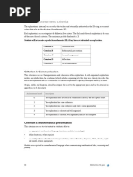 Internal Assessment Criteria: Criterion A: Communication