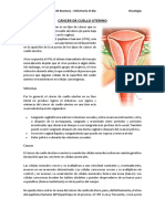 Cáncer de Cuello Uterino