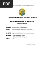 Informe de Equipos de Procesamiento de Frutas y Hortalizas