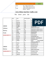 Price Lists For Gmdss VHF& Sart& Epirb& Beacon& Vdr-Magnetron-2019