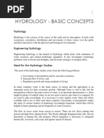 Hydrology - Basic Concepts