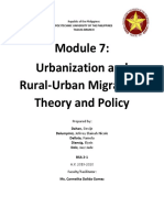 Urbanization and Rural-Urban Migration: Theory and Policy: Polytechnic University of The Philippines Taguig Branch