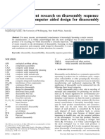 A Review of Current Research On Disassembly Sequence Generation and Computer Aided Design For Disassembly