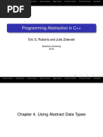 Programming Abstraction in C++: Eric S. Roberts and Julie Zelenski