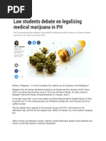 Marijuana Debate