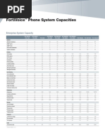 Fortivoice Phone System Capacities