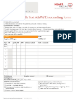 Six Minute Walk Test (6MWT) Recording Form