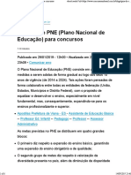 Resumo Do PNE (Plano Nacional de Educação) para Concursos