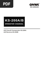 KS-200A/B: Operator'S Manual